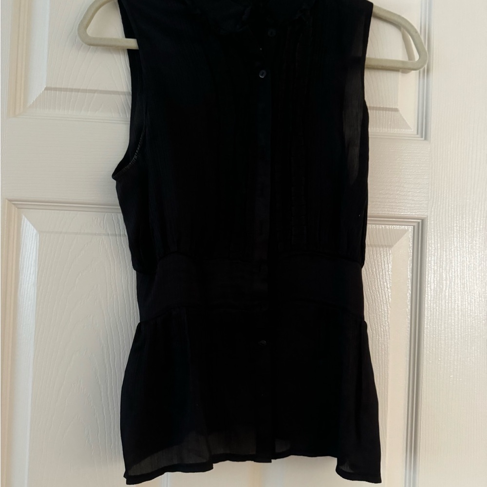 Bebe black button down blouse - Picture 2 of 3